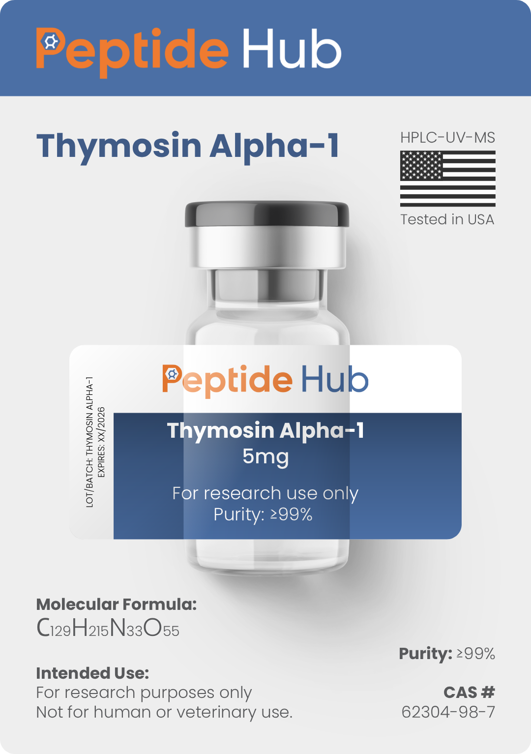 Thymosin Alpha-1 Peptide (5mg)