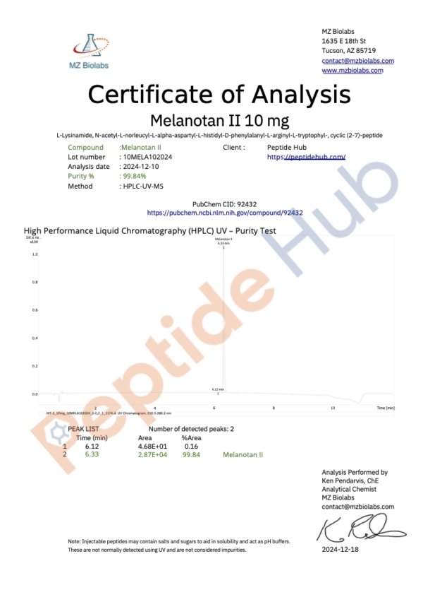 Melanotan 2 - 10mg - Image 2