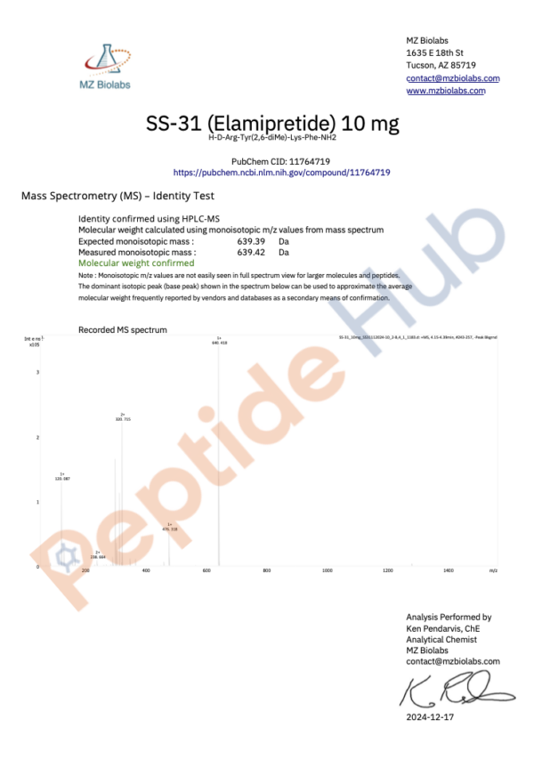 SS-31 - 10mg - Image 3