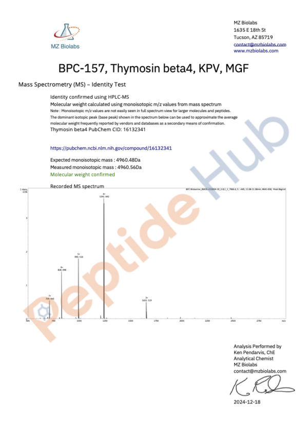 BPC Wolverine + KPV - 10 mg / 2.5mg / 1mg / 1mg - Image 4