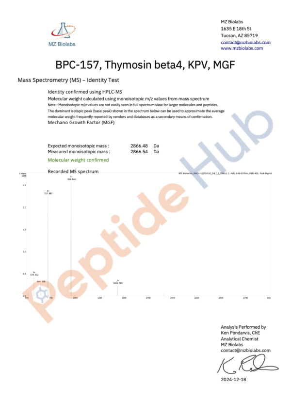 BPC Wolverine + KPV - 10 mg / 2.5mg / 1mg / 1mg - Image 6